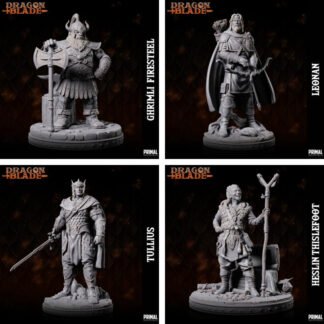 Ghrimil Firesteel (inspirado em Flint Fireforge), Leonan (inspirado em Tanis), Tullius (inspirado em Caramon), Heslin Thislefoot (inspirado em Kalin Tasslehoff)